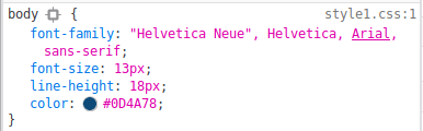 modifier code css page sur web
