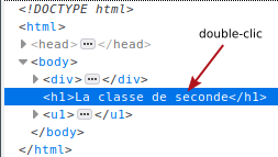 modifier texte page sur web