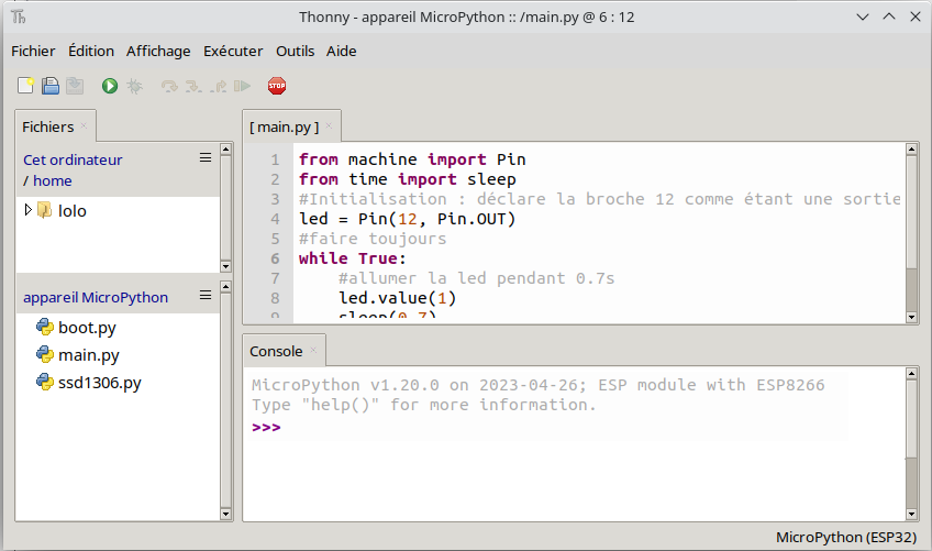 config thonny0 8266